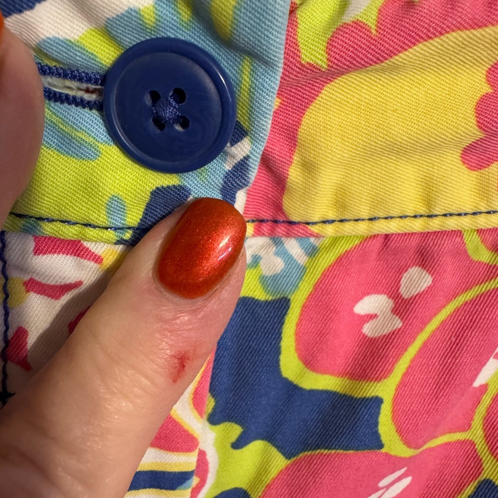 Talbots Colorful Tropical Print The WEEKEND Chino Shorts  SIZE: 10    #H - Picture 3 of 8